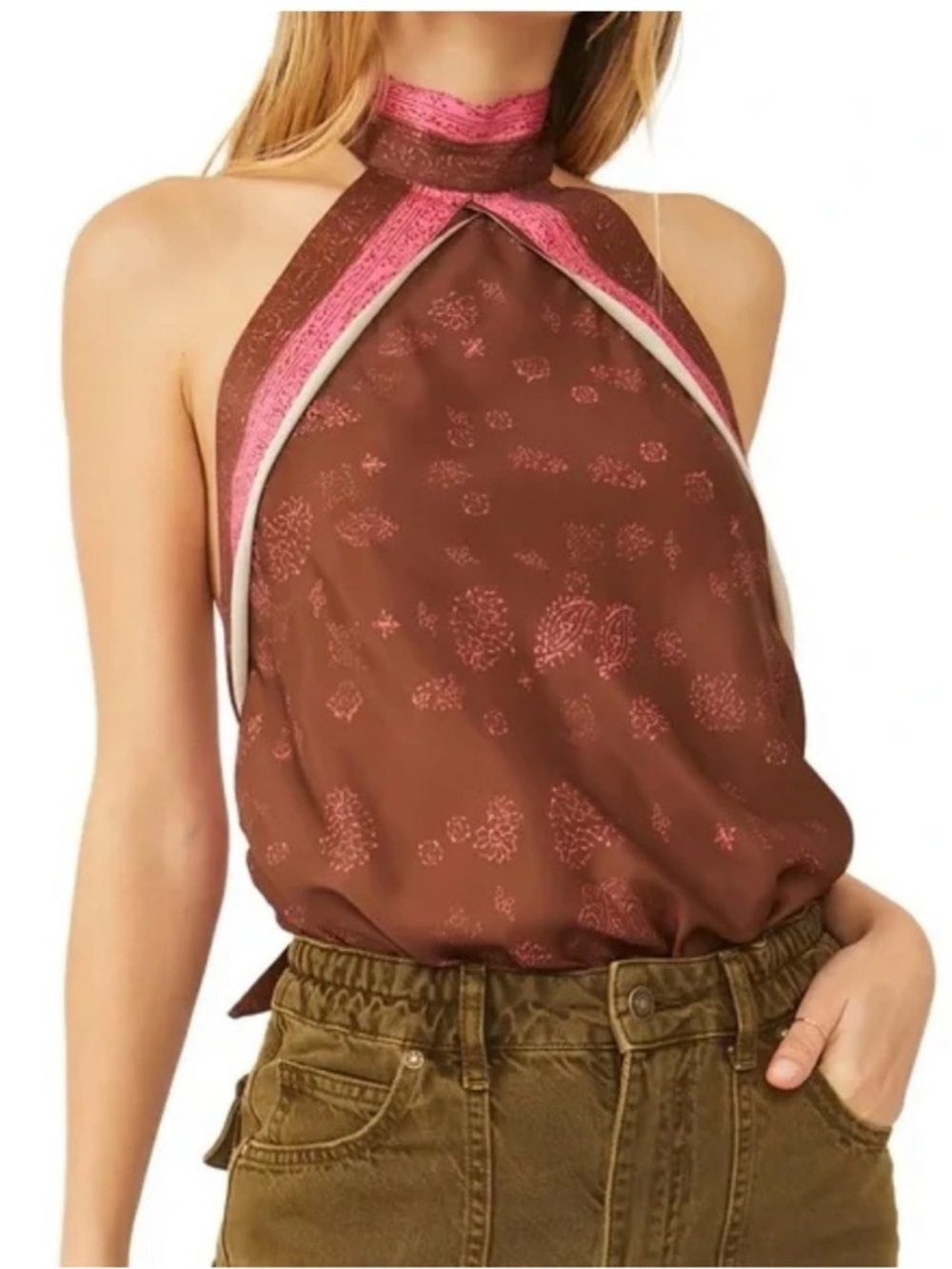 Free People 1 Thing Halter Bodysuit